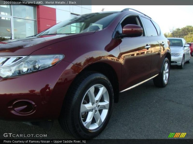Merlot Metallic / Black 2009 Nissan Murano S AWD