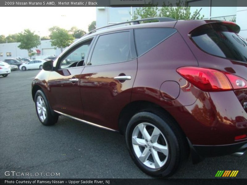 Merlot Metallic / Black 2009 Nissan Murano S AWD