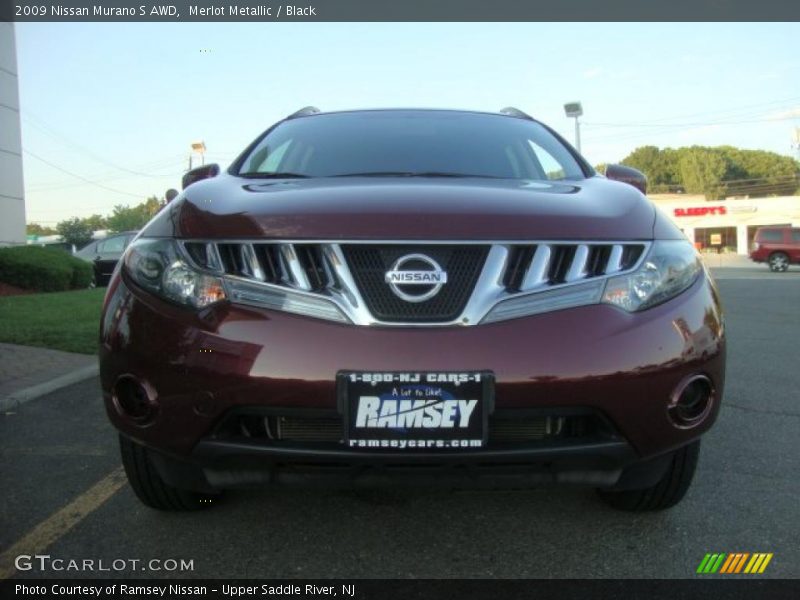 Merlot Metallic / Black 2009 Nissan Murano S AWD