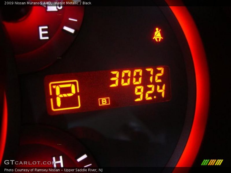 Merlot Metallic / Black 2009 Nissan Murano S AWD
