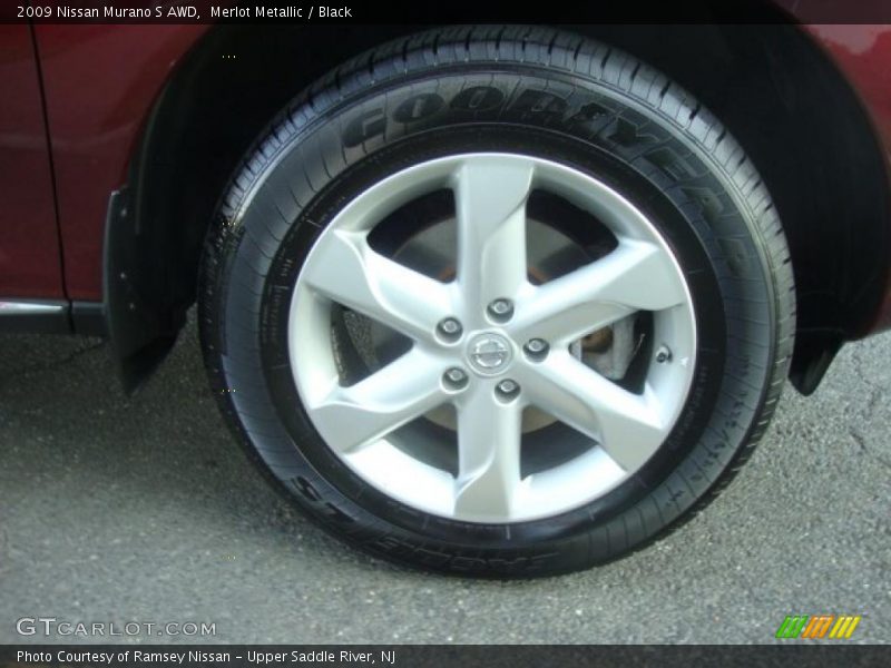 Merlot Metallic / Black 2009 Nissan Murano S AWD