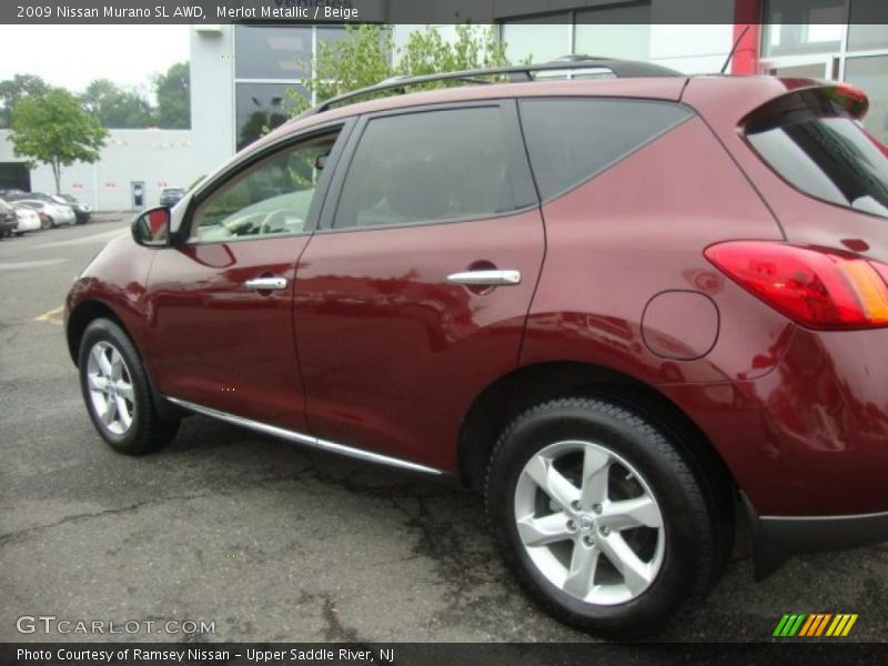 Merlot Metallic / Beige 2009 Nissan Murano SL AWD