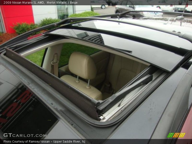 Merlot Metallic / Beige 2009 Nissan Murano SL AWD