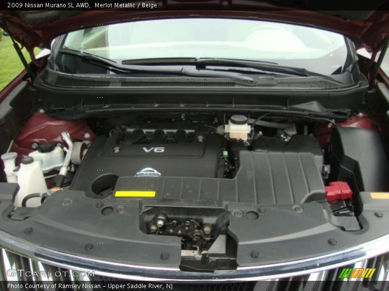 Merlot Metallic / Beige 2009 Nissan Murano SL AWD