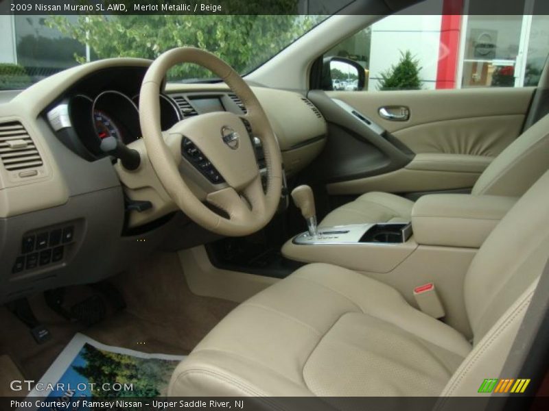 Merlot Metallic / Beige 2009 Nissan Murano SL AWD