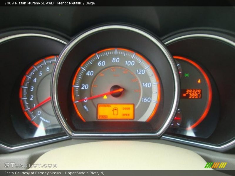 Merlot Metallic / Beige 2009 Nissan Murano SL AWD