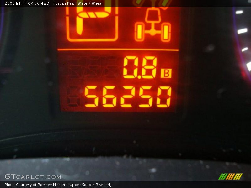 Tuscan Pearl White / Wheat 2008 Infiniti QX 56 4WD