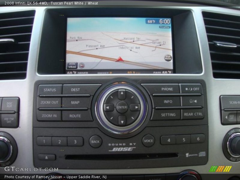 Tuscan Pearl White / Wheat 2008 Infiniti QX 56 4WD