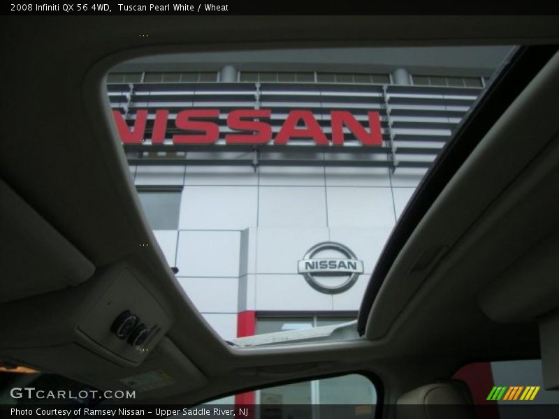 Tuscan Pearl White / Wheat 2008 Infiniti QX 56 4WD