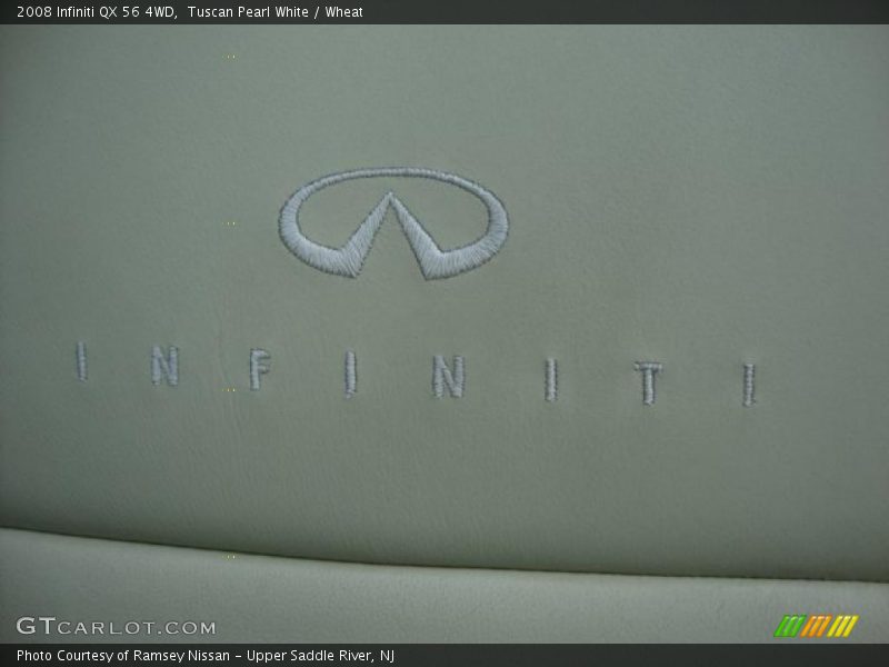 Tuscan Pearl White / Wheat 2008 Infiniti QX 56 4WD