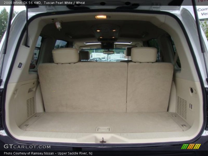Tuscan Pearl White / Wheat 2008 Infiniti QX 56 4WD