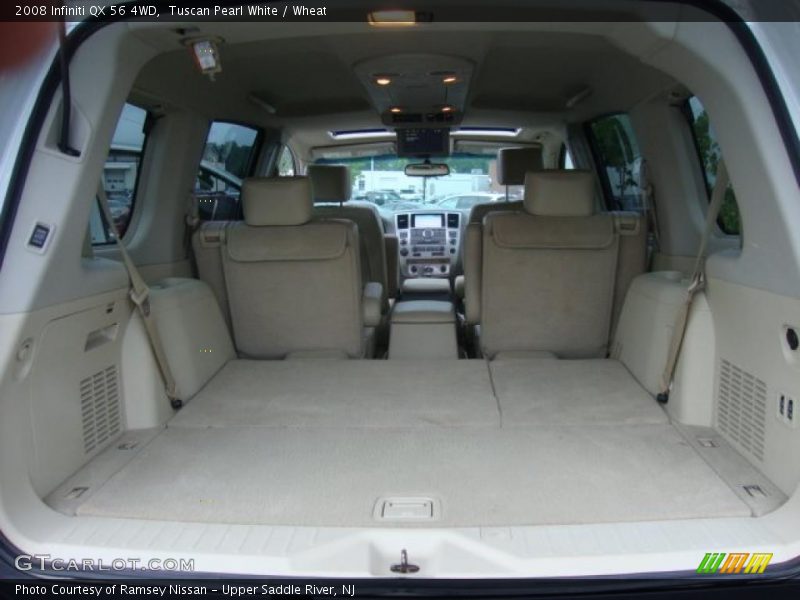 Tuscan Pearl White / Wheat 2008 Infiniti QX 56 4WD