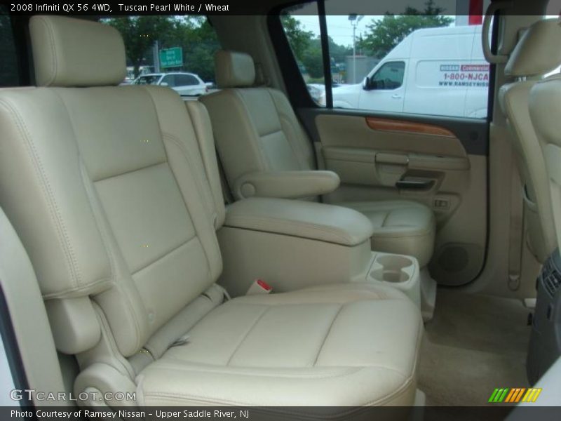 Tuscan Pearl White / Wheat 2008 Infiniti QX 56 4WD