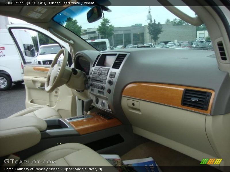 Tuscan Pearl White / Wheat 2008 Infiniti QX 56 4WD