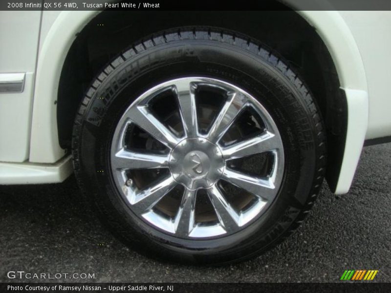 Tuscan Pearl White / Wheat 2008 Infiniti QX 56 4WD