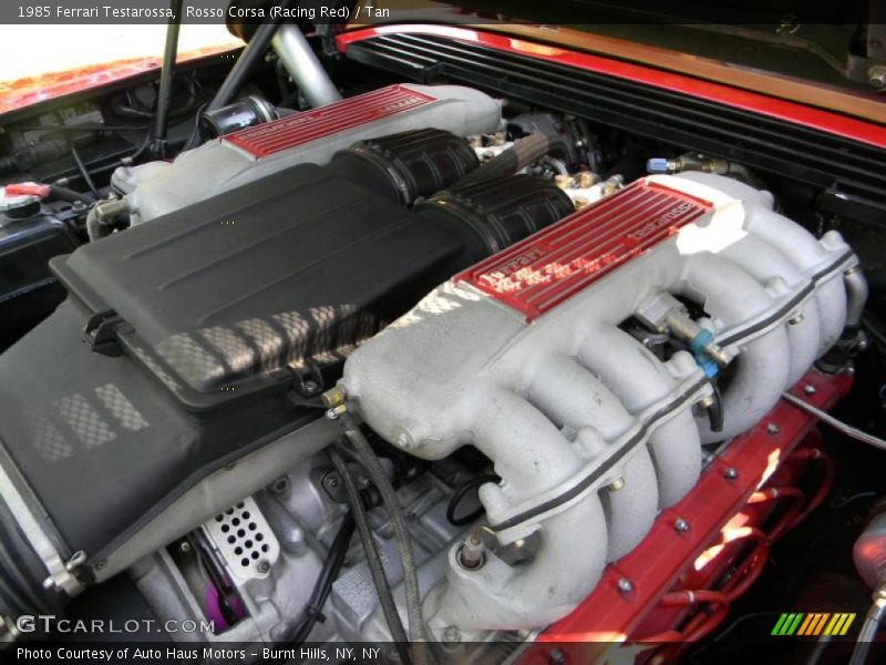  1985 Testarossa  Engine - 4.9 Liter DOHC 48-Valve Flat 12 Cylinder