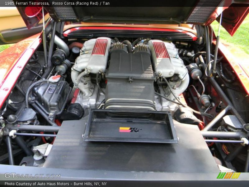  1985 Testarossa  Engine - 4.9 Liter DOHC 48-Valve Flat 12 Cylinder
