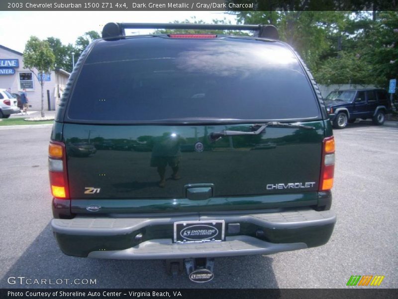 Dark Green Metallic / Gray/Dark Charcoal 2003 Chevrolet Suburban 1500 Z71 4x4