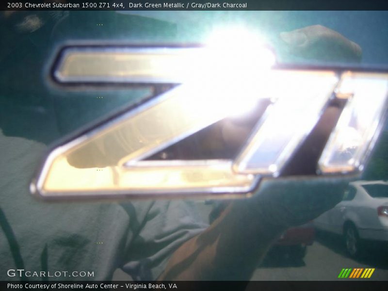 Dark Green Metallic / Gray/Dark Charcoal 2003 Chevrolet Suburban 1500 Z71 4x4