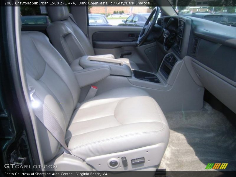 Dark Green Metallic / Gray/Dark Charcoal 2003 Chevrolet Suburban 1500 Z71 4x4