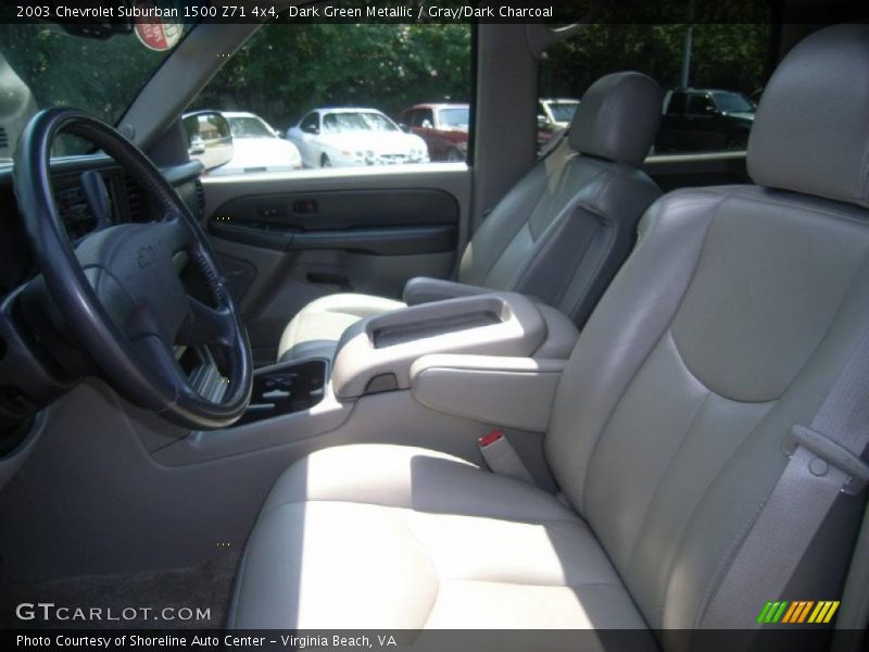 Dark Green Metallic / Gray/Dark Charcoal 2003 Chevrolet Suburban 1500 Z71 4x4