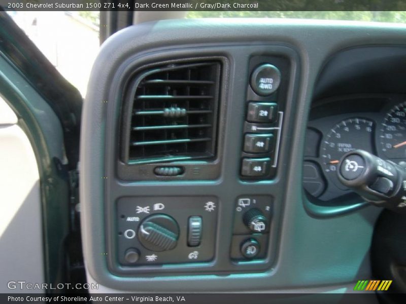 Dark Green Metallic / Gray/Dark Charcoal 2003 Chevrolet Suburban 1500 Z71 4x4