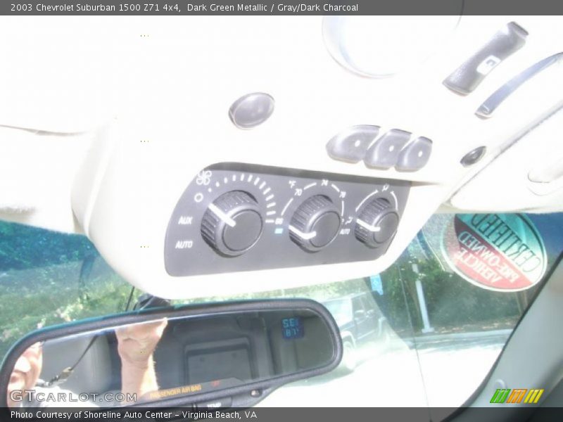 Dark Green Metallic / Gray/Dark Charcoal 2003 Chevrolet Suburban 1500 Z71 4x4