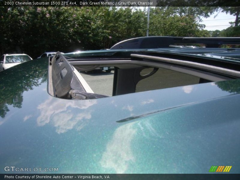 Dark Green Metallic / Gray/Dark Charcoal 2003 Chevrolet Suburban 1500 Z71 4x4