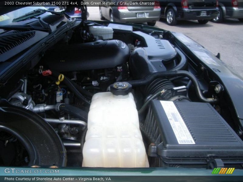 Dark Green Metallic / Gray/Dark Charcoal 2003 Chevrolet Suburban 1500 Z71 4x4
