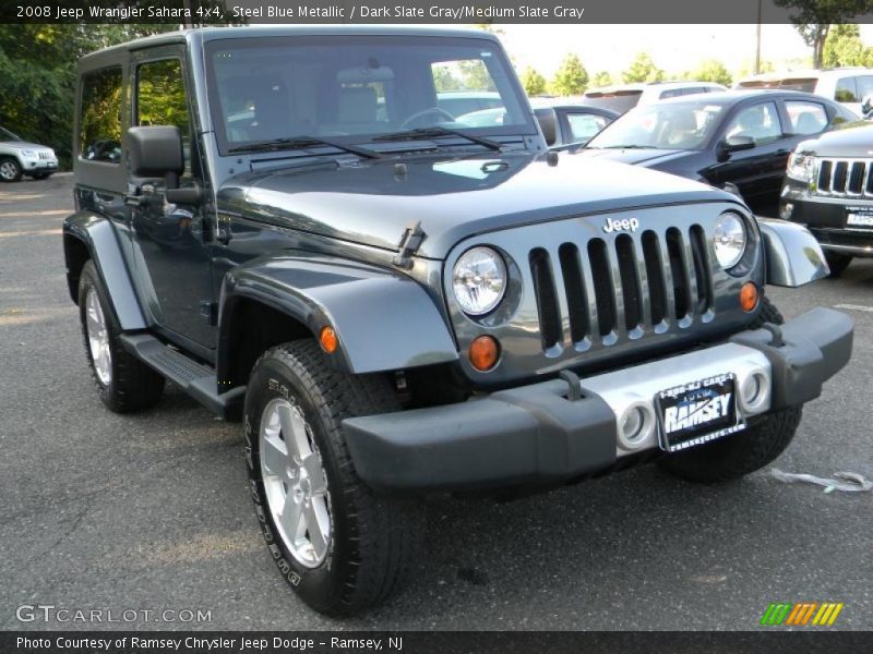 Steel Blue Metallic / Dark Slate Gray/Medium Slate Gray 2008 Jeep Wrangler Sahara 4x4