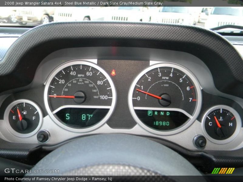 Steel Blue Metallic / Dark Slate Gray/Medium Slate Gray 2008 Jeep Wrangler Sahara 4x4