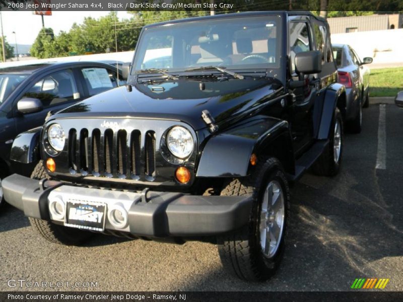 Black / Dark Slate Gray/Medium Slate Gray 2008 Jeep Wrangler Sahara 4x4