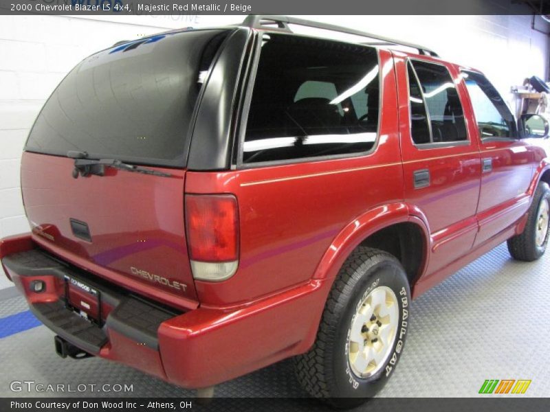 Majestic Red Metallic / Beige 2000 Chevrolet Blazer LS 4x4