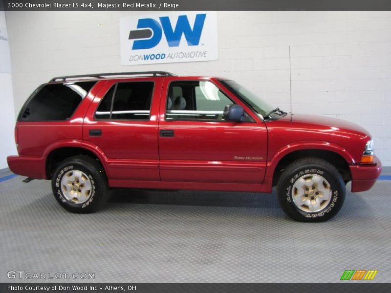 Majestic Red Metallic / Beige 2000 Chevrolet Blazer LS 4x4