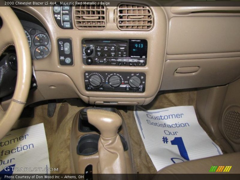 Majestic Red Metallic / Beige 2000 Chevrolet Blazer LS 4x4