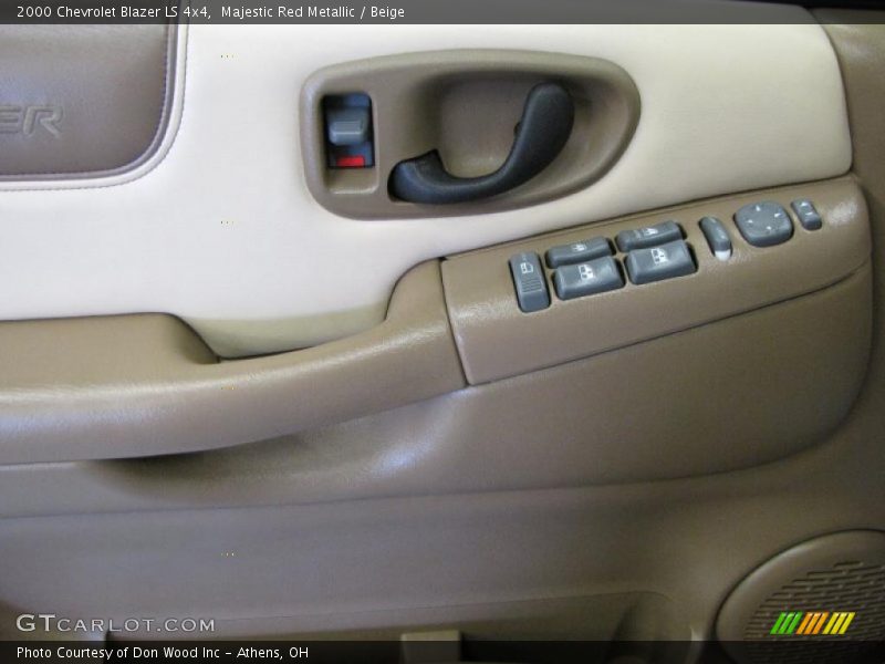 Majestic Red Metallic / Beige 2000 Chevrolet Blazer LS 4x4