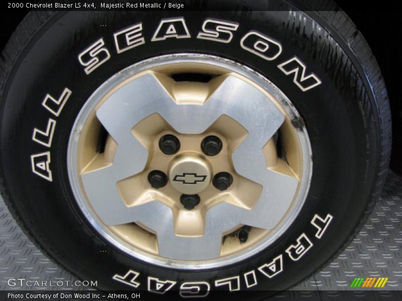 Majestic Red Metallic / Beige 2000 Chevrolet Blazer LS 4x4