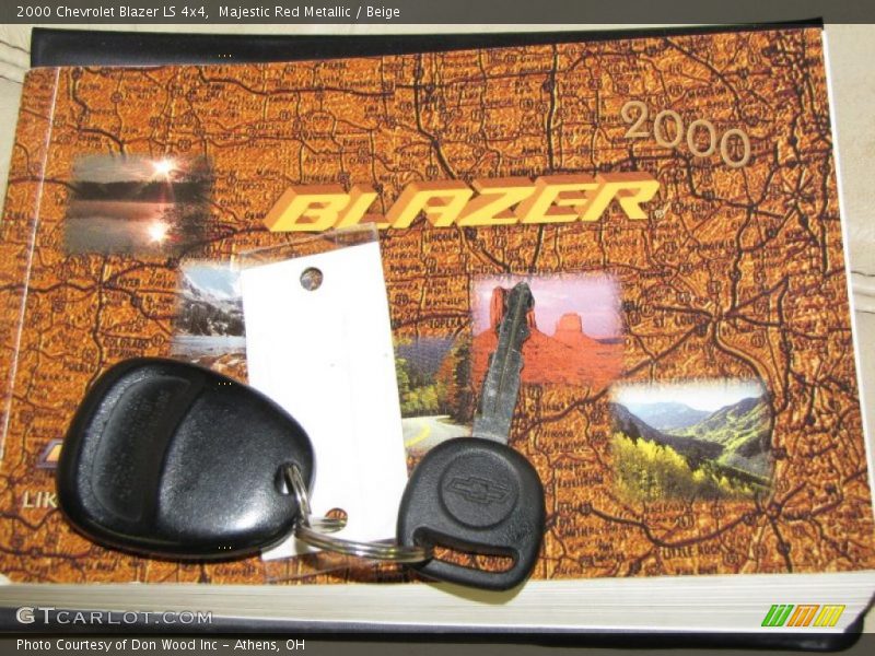 Majestic Red Metallic / Beige 2000 Chevrolet Blazer LS 4x4