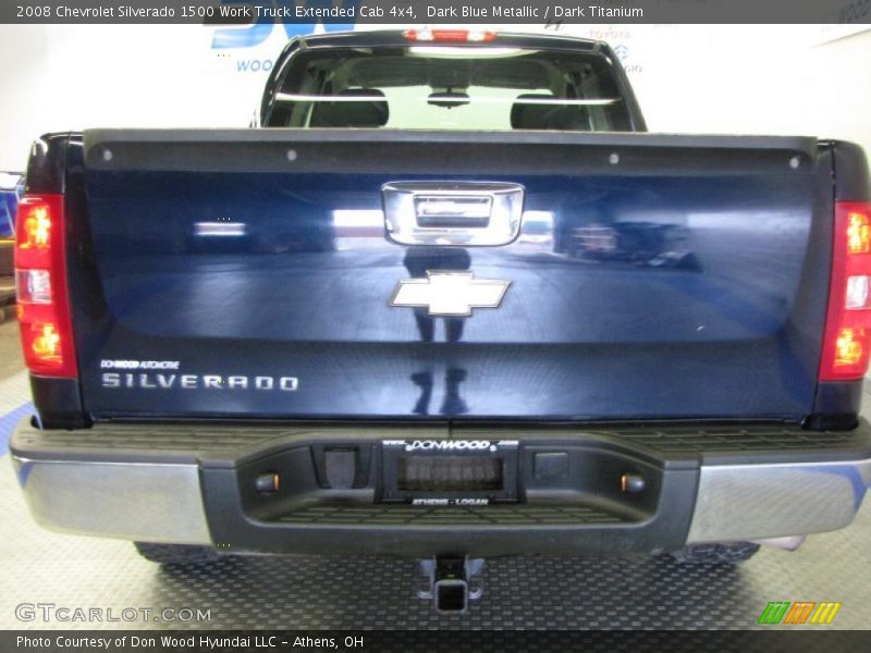 Dark Blue Metallic / Dark Titanium 2008 Chevrolet Silverado 1500 Work Truck Extended Cab 4x4