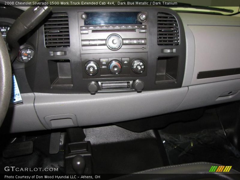 Dark Blue Metallic / Dark Titanium 2008 Chevrolet Silverado 1500 Work Truck Extended Cab 4x4