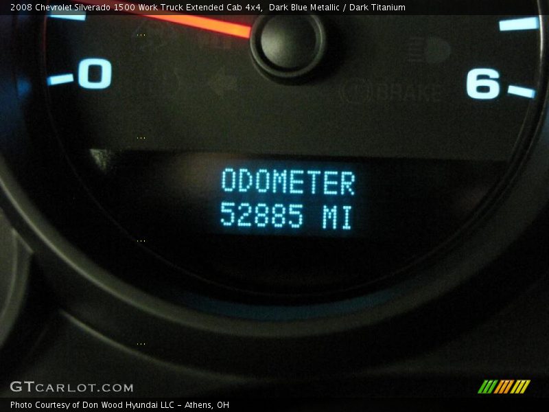 Dark Blue Metallic / Dark Titanium 2008 Chevrolet Silverado 1500 Work Truck Extended Cab 4x4