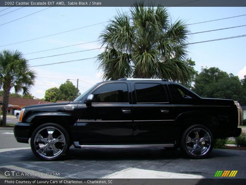 Sable Black / Shale 2002 Cadillac Escalade EXT AWD