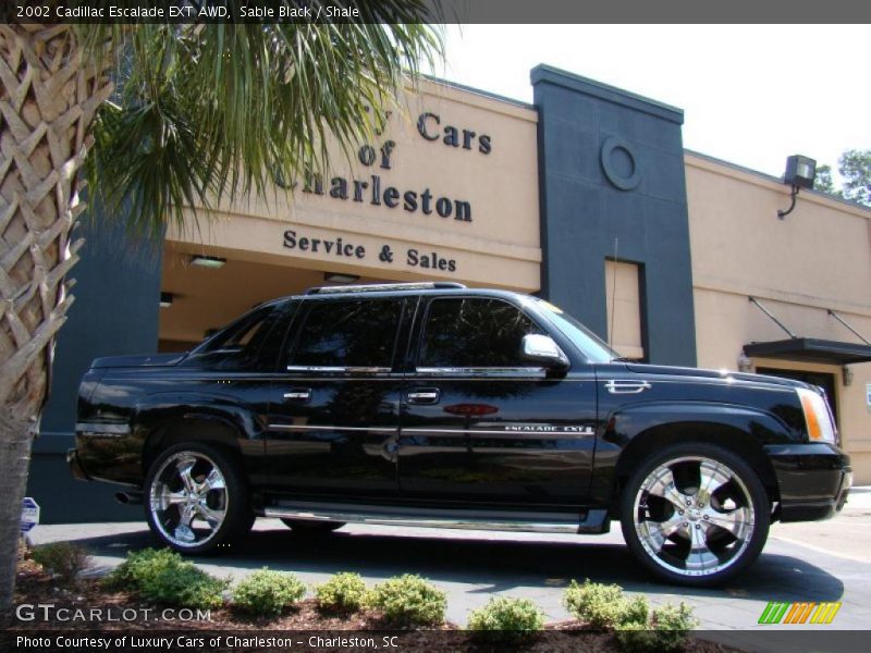 Sable Black / Shale 2002 Cadillac Escalade EXT AWD