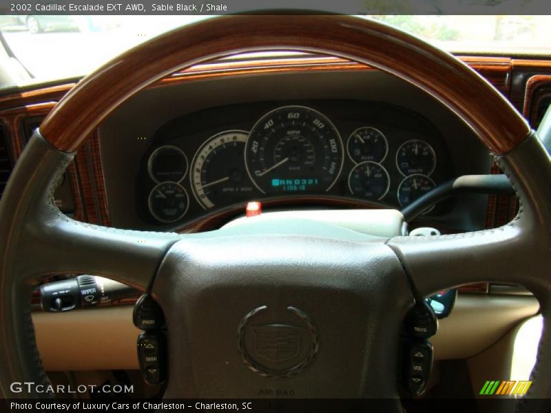 Sable Black / Shale 2002 Cadillac Escalade EXT AWD
