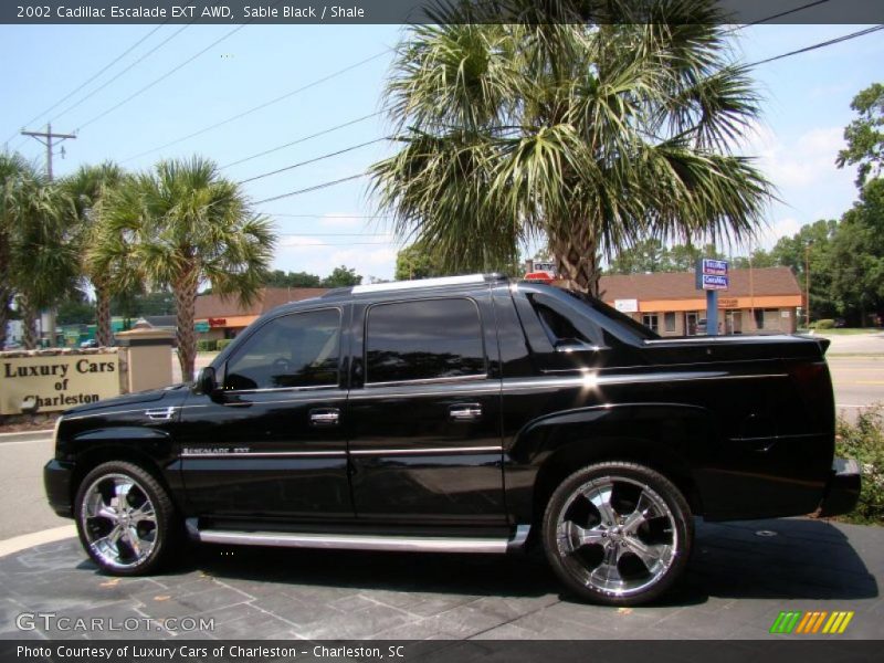 Sable Black / Shale 2002 Cadillac Escalade EXT AWD