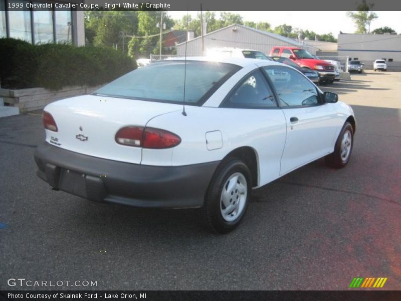 Bright White / Graphite 1999 Chevrolet Cavalier Coupe