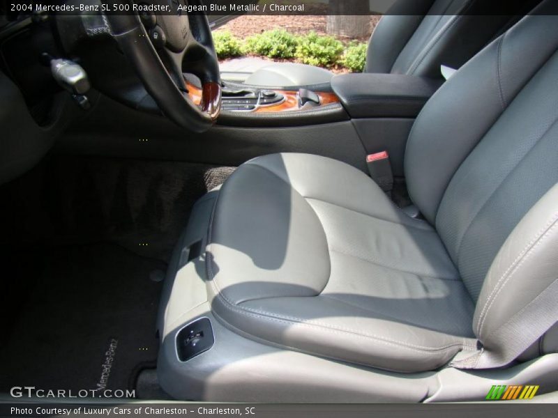 Aegean Blue Metallic / Charcoal 2004 Mercedes-Benz SL 500 Roadster
