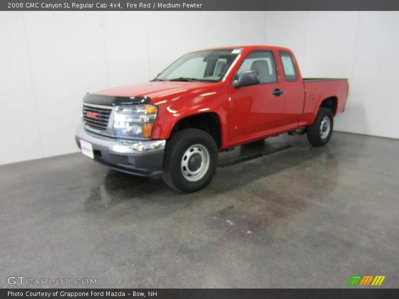 Fire Red / Medium Pewter 2008 GMC Canyon SL Regular Cab 4x4
