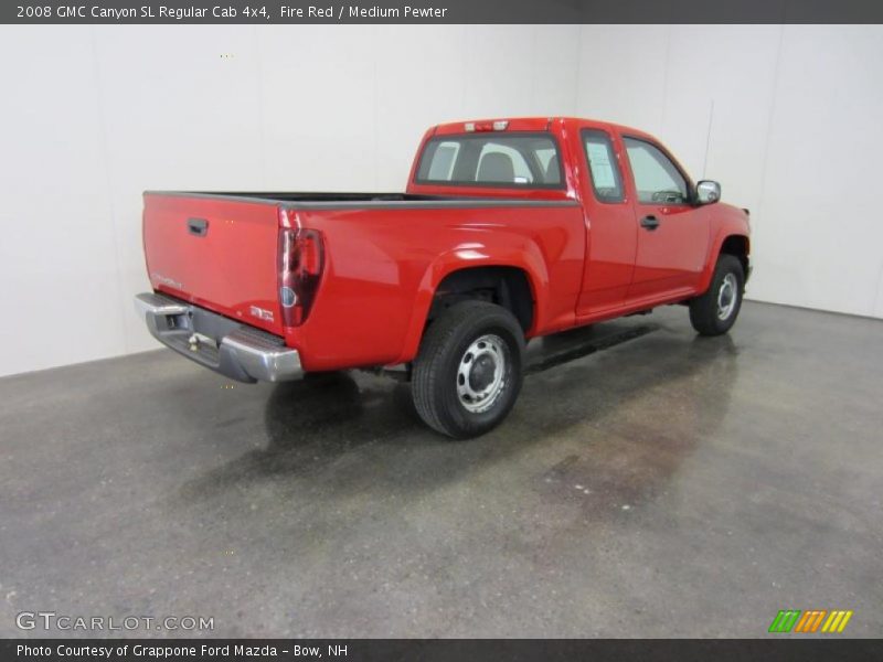 Fire Red / Medium Pewter 2008 GMC Canyon SL Regular Cab 4x4