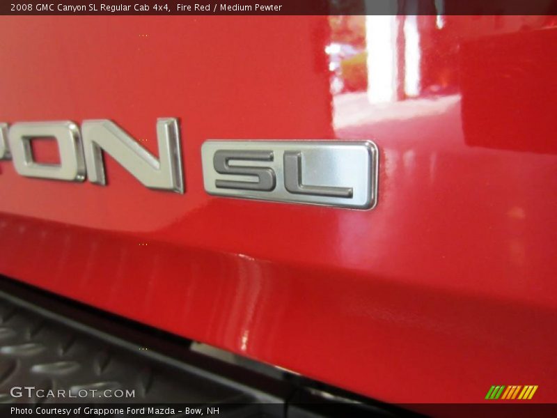 Fire Red / Medium Pewter 2008 GMC Canyon SL Regular Cab 4x4